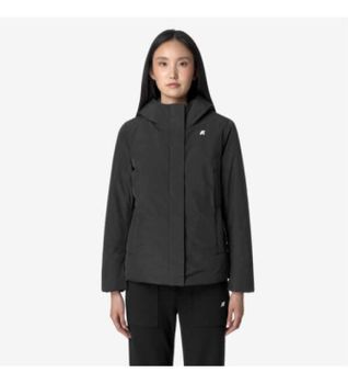 K-way para mujer. K71324W Chaqueta Lil Soft Touch negro (XL), Casual, Poliéster