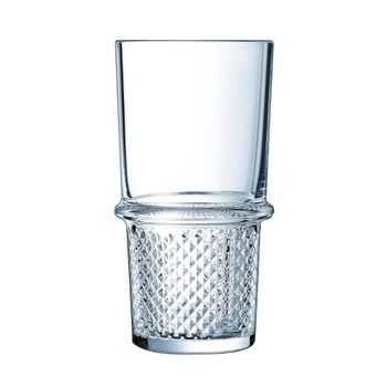 Juego de 6 vasos altos vidrio templado 35 cl