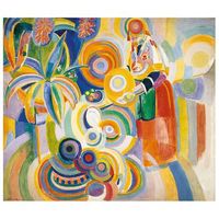 legendarte - cuadro lienzo impresion digital - portuguesa la gran portuguesa - robert delaunay - decoracion pared cm 55x60