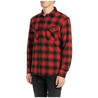 replay camisa manga larga chemise manches longues multicolore para hombre
