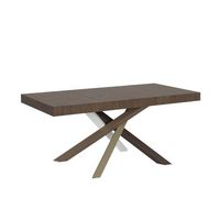 mesa extensible 90x200460 cm volantis nogal estructura multicolor 4c