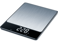 balanza de cocina - beurer ks 34 xl 15 kg pantalla lcd antihuellas inox