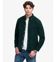 superdry para hombre m4011044a camisa classic needle verde xxl casual algodon manga larga