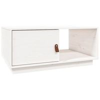 mesa de cafe - mesa de centro de madera maciza de pino blanco 80x50x355 cm