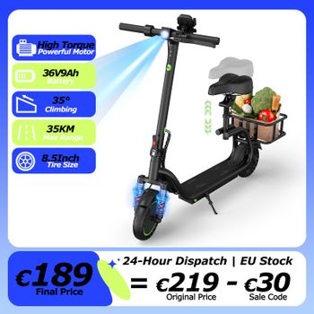 Bicicleta Eléctrica JUICEASE R20PRO con Motor de Alto RendimientoBatería de Alta Capacidad de 36V9Ah Largo Alcance de 35KM 30°   Bicicleta Eléctrica con Canasta para Subir Pendientes, Sistema de
