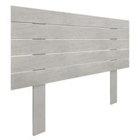 cabecero de madera reciclada dm estilo palet horizontal con patas 95x115cm camas 95 - gris tribal