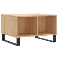 mesa de centro madera contrachapada roble sonoma 60x50x365 cm vidaxl