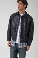chaqueta de cuero sintetica
