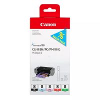 canon chromalife100 cli-8 multipack original negrocian fotomagenta fotorojoverde