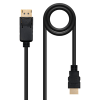 conversor nano cable displayportmacho a hdmimacho 5m negro