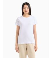 ax armani exchange para mujer xw000839af10356u0002 camiseta de manga corta blanco s casual algodon