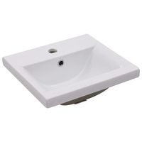 lavabo de bano moderno  lavabo encastrado de ceramica blanco 42x39x18 cm