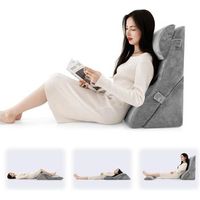 almohadas de lectura de 3 piezas almohada de cuna de inclinacion ergonomicas costway 51 x 34 x 61 cm