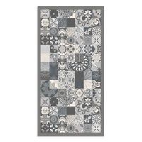 panorama alfombra vinilica hidraulica color gris 80x200 cm