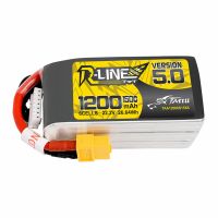 bateria de lipo de 222v 1200mah 150c 6s1p tattu r-line version 50 con enchufe xt60