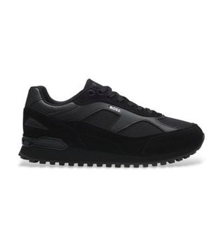 BOSS para hombre. 50573554 Zapatillas Parkour-L Runn negro (45), Plano, Cordones, Casual