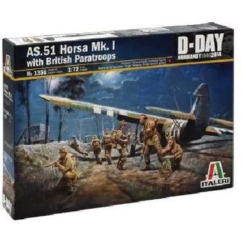 Italeri  1356 - Maqueta As. Horsa Mk.i Y Paracaidistas Británicos. Escala 1/72