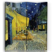 biombo en la  terraza - vincent van gogh - cm 145x170 4 paneles
