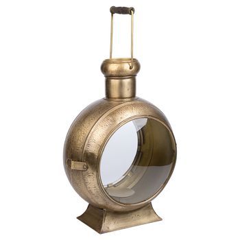 Candelabro De Metal Dorado 33x21x47