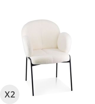 Set de 2 sillones bicolor