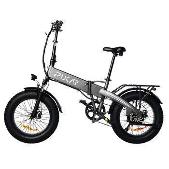 Bicicleta Eléctrica Plegable Pixar Star1, Batería Extraíble De 48 V Y 15 Ah, Color Gris