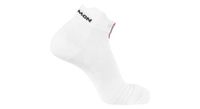 calcetines tobilleros salomon s lab glide blanco rojo