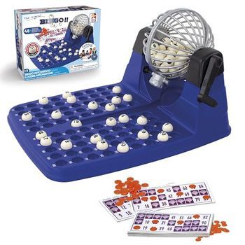 Chicos - Bingo Lotería Automática | Incluye 48 Cartones, 90 Bolas Imborrables Y Fichas De Juego |un Juego De Siempre Para Toda La Familia | Medidas:
