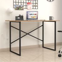escritorio orce diseno fijo naturalnegro 75x120x60 cm