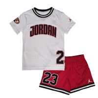 equipacion jordan mesh play off roja nino