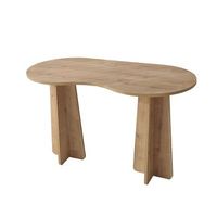 escritorio infinito de madera 120 x 60 x 75 cm - roble zafiro