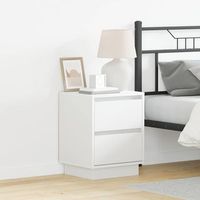 mesita de noche - mueble para dormitorio - madera de ingenieria 39x345x50cm