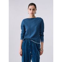 liu jo jersey punto con profili a contrasto para mujer