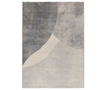 Alfombra con formas orgánicas en gris monic, 80x150 cm - atticgo