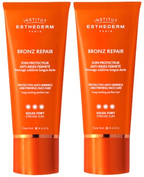 Institut Esthederm Bronz Repair Crema Solar Facial Antiarrugas Sol Fuerte 2x50 ml