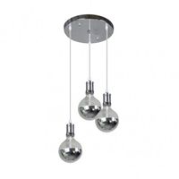 fabrilamp lampara gala 3xe27 cromocromo bombillas incluidas 24w 2700k 2100lm regx64x125 cm
