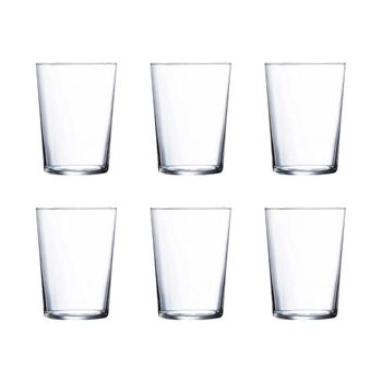 Juego de 6 vasos altos vidrio templado 50 cl