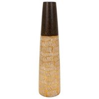 jarron de ceramica dorado 15x15x61