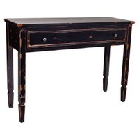 recibidor-consola de madera negro 112x38x82