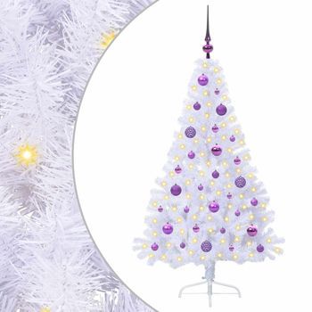 Árbol De Navidad Artificial Con 150 Led 150 Cm Pvc Y Acero Vidaxl