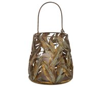 portavelas de metal dorado 175x175x19