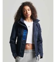 superdry para mujer w5011153a chaqueta cortavientos ultimate sd-windcheater azul m casual poliester manga larga marino