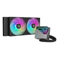 refrigerador liquido deepcool lt240 argb 240mm 2x120mm rgb sockets intelamd