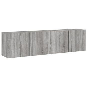 Muebles Para Tv De Pared 2 Unidades Gris Sonoma 80x30x41 Cm Vidaxl