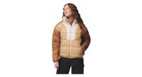 chaqueta de pluma columbia pike lake beige  mujer