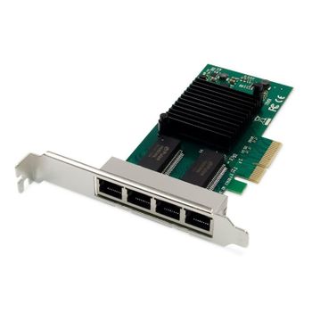 Tarjeta de Red Digitus DN-10114 PCI Express 4 Puertos Gigabit 5000 Mbit/s Eficiencia Energética