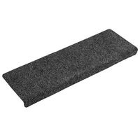 felpudos autoadhesivos para escaleras 30 piezas 65 x 21 x 4 cm borde rectangular gris oscuro