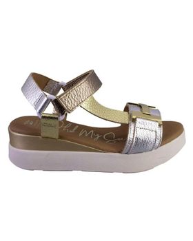 de OH MY SANDALS 5671-2478 SANDALIAS DE MUJER PIEL PLATA