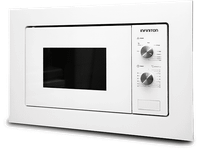 microondas con grill integrable - infiniton imw-white1720 20 l 800w defrost display led blanco