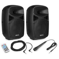 altavoces vonyx fiesta bluetooth 400w con led y karaoke