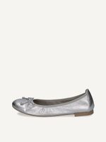 caprice ballerina silver made of leather with block heel size 42
